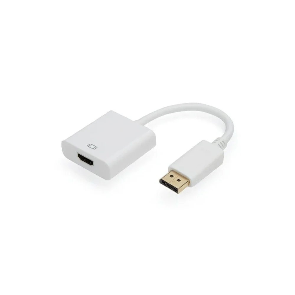 Onn DisplayPort to HDMI Adapter white NEW